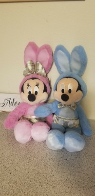 mickey and minnie easter plush
